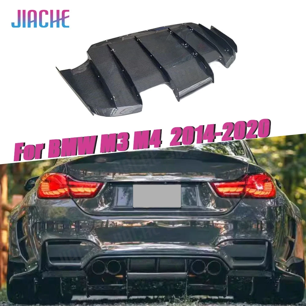 

Real Carbon Fiber for BMW M3 M4 F80 F82 F83 2014-2020 Rear Bumper Bottom Plate Car Bumper Guard Modification Tuning Accessories