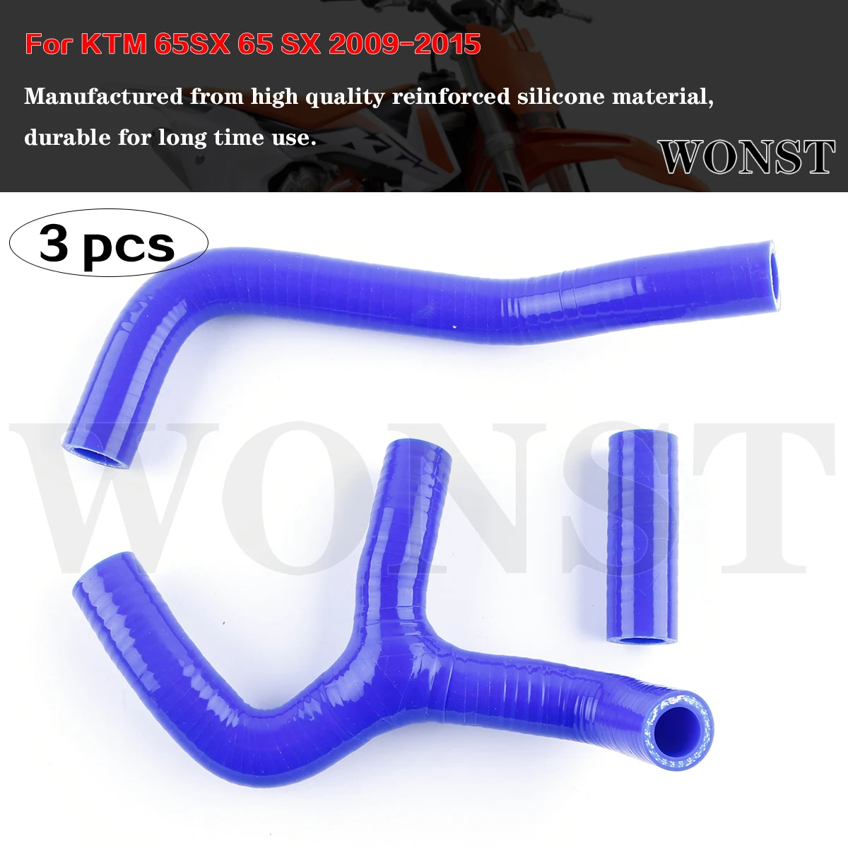

For 2009 - 2015 KTM 65SX 65 SX Motorcycle Silicone Radiator Coolant Hose Kit 2010 2011 2012 2013 2014