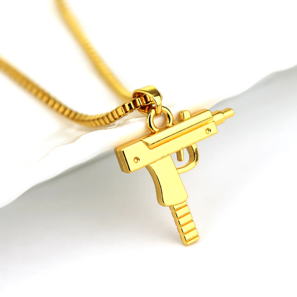 Gothic Shaped Pendant Necklace Trendy Male Punk Hip Hop Chain Jewelry for Women Men Club Bar Party Accessory
