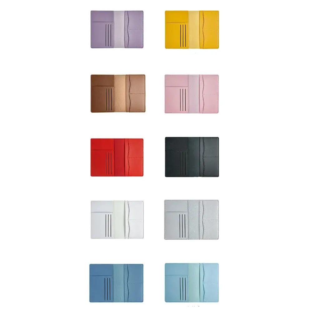 New Travel PU Passport Cover Multi-function High-capacity Passport Bag Bussiness Multiple Card Slots Passport Protective Cover