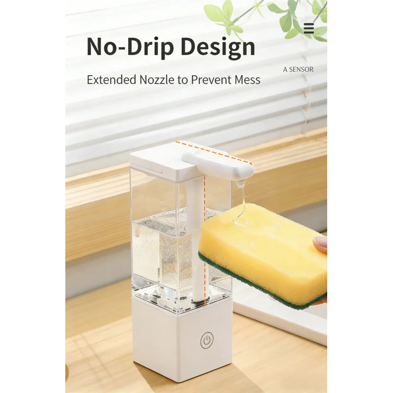 

Автоматический сенсорный бесконтактный дозатор мыла с функцией подзарядки, интеллектуальный электрический дозатор мыла большой емкости для отелей