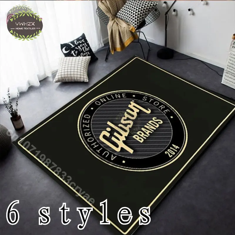 Fender Music Rug for Living Room Bedroom Carpet Large Area Rug Drum Kit Guitar Decorative Floor Mat Gift Bathmat Flannel Doormat