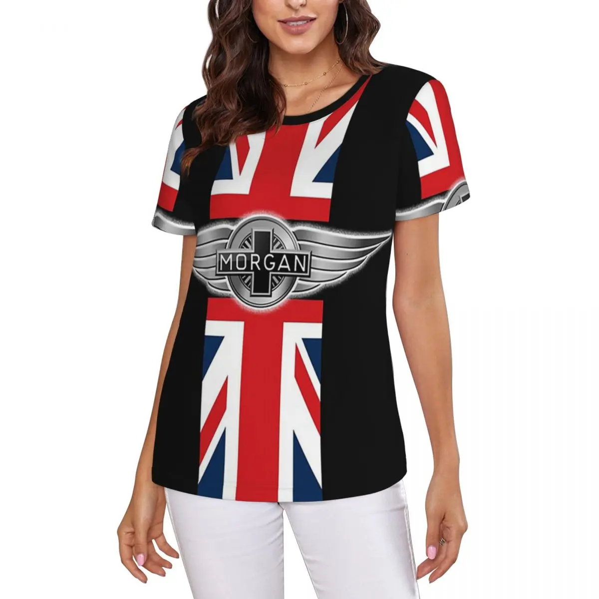 Morgan Motor Car Company T-Shirt Women Short Sleeve T Shirts Round Neck Clothes Cotton Summer Tees Streetwear