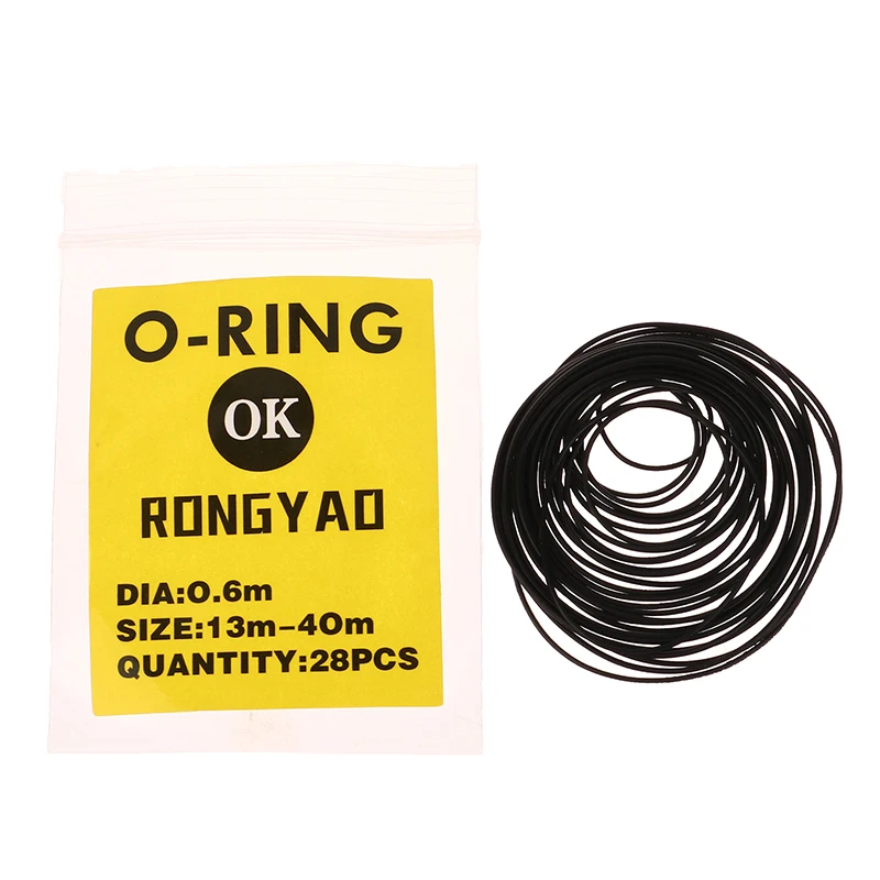 1Pack 0.5/0.6/0.7/0.8/0.9mm Watch O-Ring Waterproof Rubber Watch Back Cover Gaskets O Ring Repair Watchmaker Tools Accessories