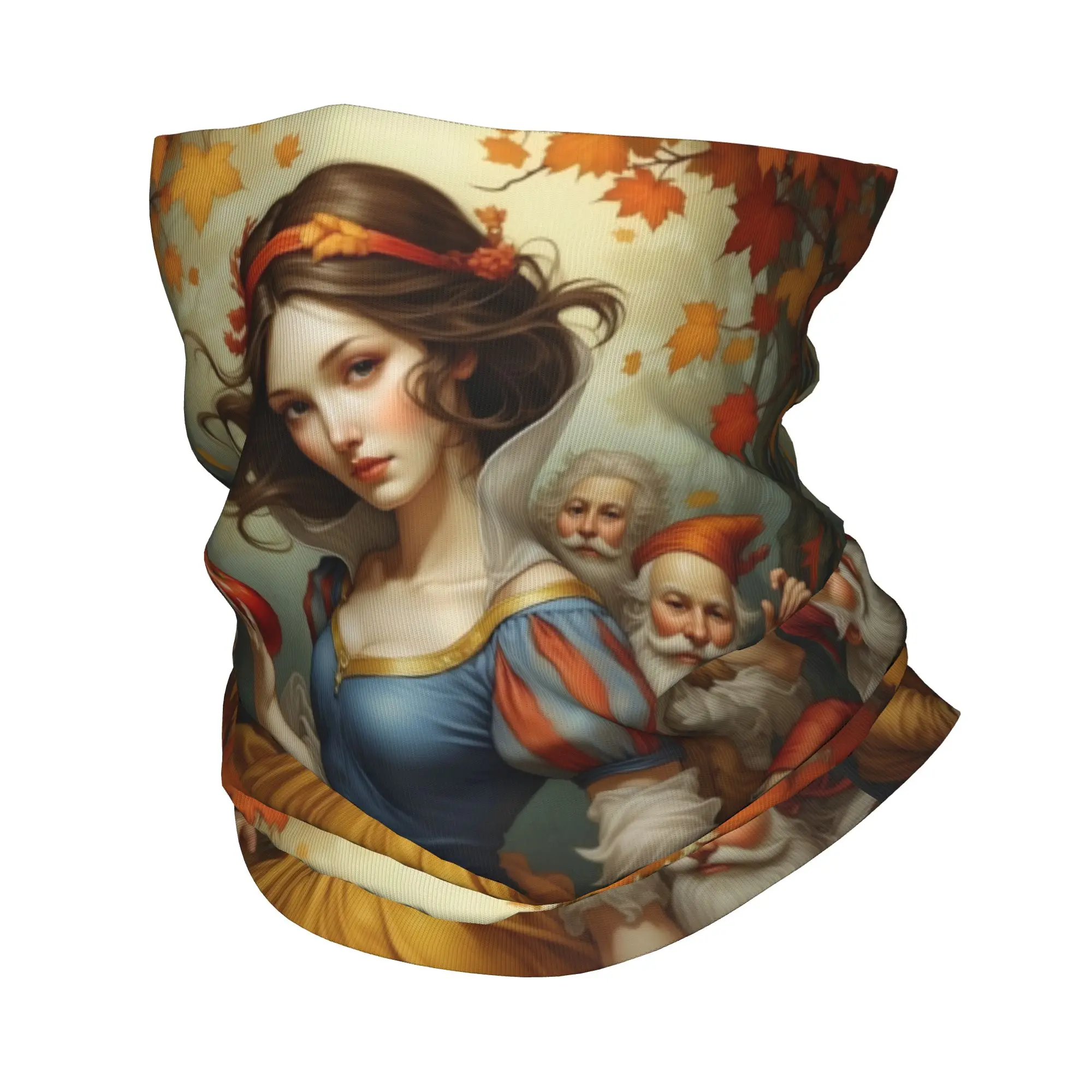 

Snow White And The Seven Dwarfs Neck Gaiter Men Women UV Protection Winter Bandana Scarf for Hiking