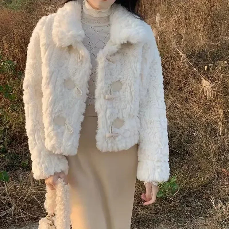 

Winter Jacket Coats Women Cozy Chic Elegant Feminine Casual Lovely Basic Clothes Ins Stylish Warm Long Sleeve Korean Sweet Style