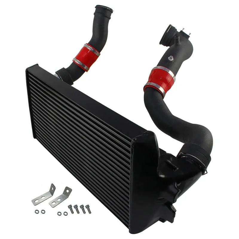 

Intercooler w/ Charge Pipe Kit + Boost Pipe For BMW 535i 640i 740i N55 Aluminum Tube & Fin Performance Upgrade Black/Blue/Red