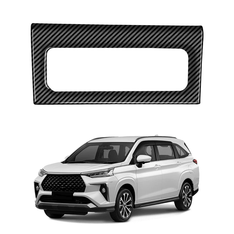 For Toyota Veloz Avanza 2022+ Carbon Fiber Audio Air Conditioner Switch Buttons Frame Cover Trim Sticker