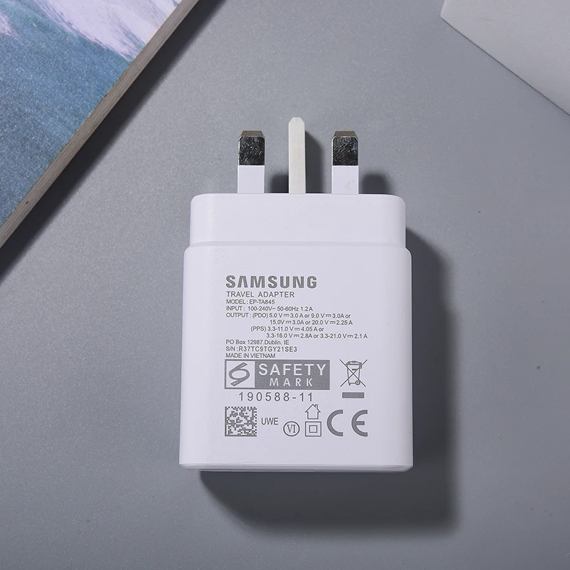 45W Original Samsung EU US UK Super Fast Charger 5A Usb C To Type C Cable For Galaxy Z Fold Flip 4 5 6 S25 S24 S23 Ultra S22 S21 - náhled 4