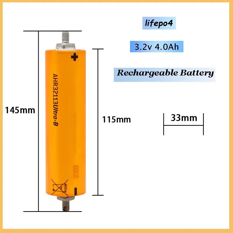 AHR32113 Lifepo4  Battery 3.2V Rechargeable Lithium Iron Phosphate Battery High Quality Large Capacity 45C A123 Electric Vehicle