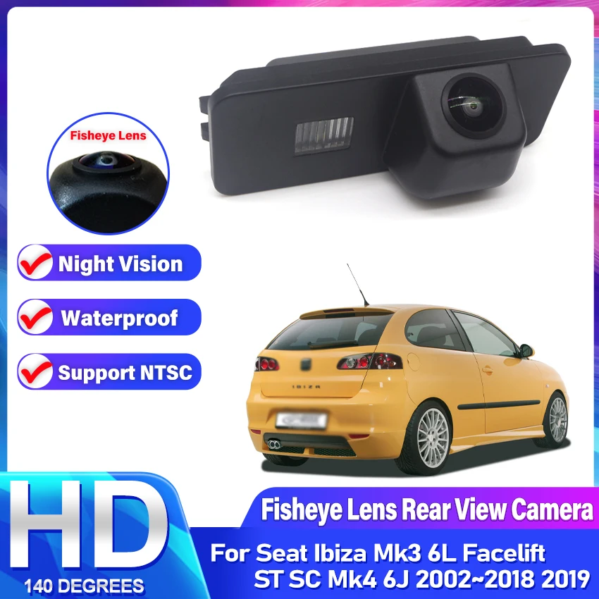 Night Vision Rear View Camera Reversing Camera Car Back up Camera HD CCD For Seat Ibiza Mk3 6L Facelift ST SC Mk4 6J 2002~2019