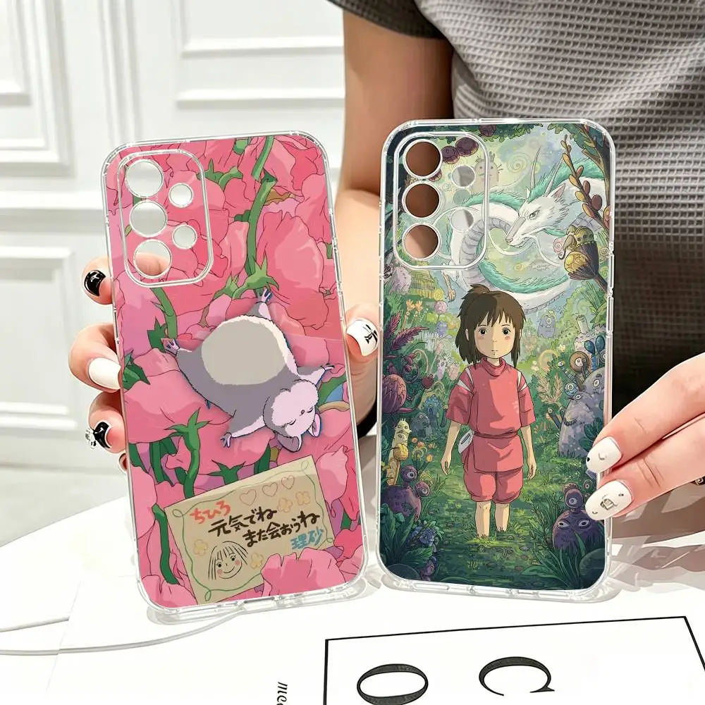 Spirited Away C-Chihiro Ogino  Phone Case Transparent Silicone Soft For Samsung S25,S24,S21,S22,S23,S30,Ultra,S20,Plus,Fe