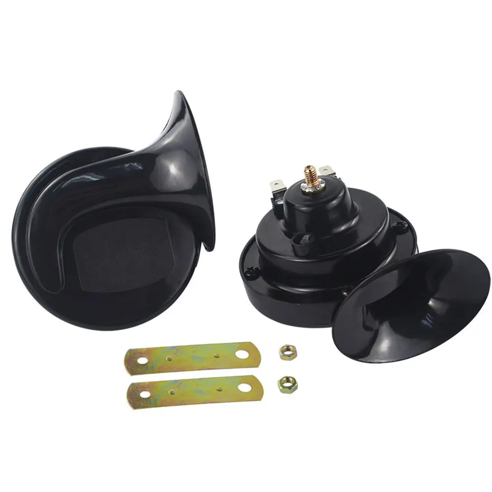 1Pair Car Speaker Pc Metal Material Durable Easy to Install Lightweight Small Size Motorbike Bell Car Bell Speakers Motorbike