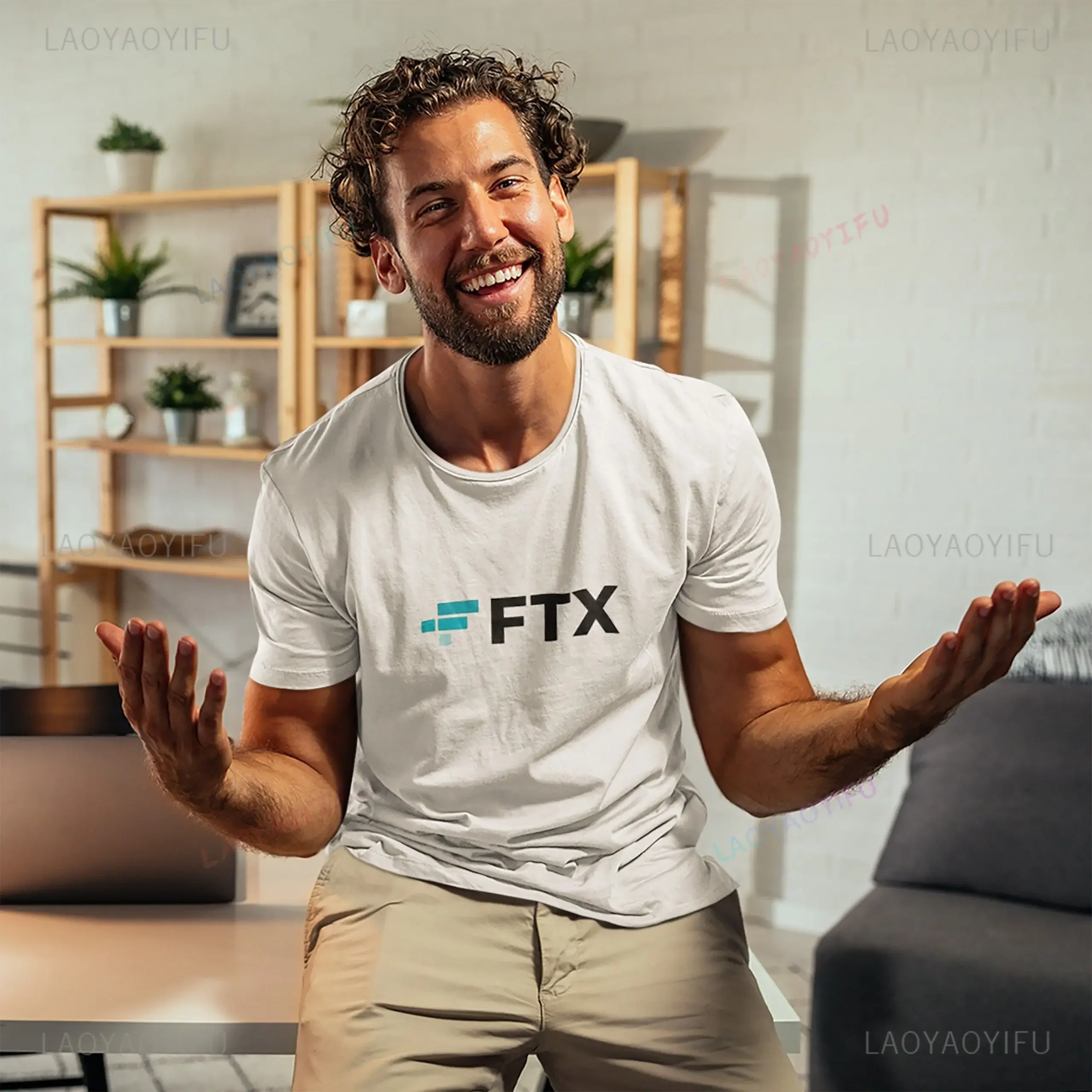 Funny FTX Risk Management Department Cotton T-Shirt Letters Printed Sayings Quote Graphic Tee Tops Short Sleeve Blouses Gifts