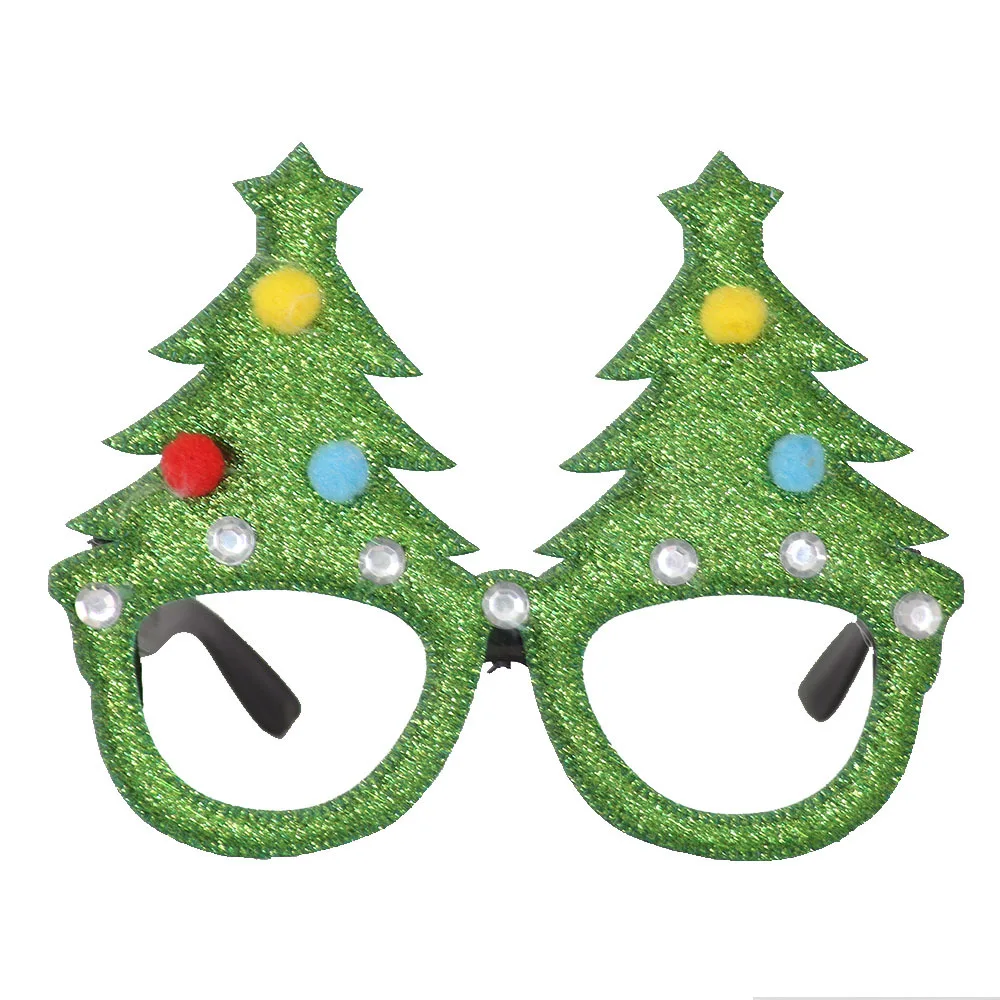 1 PCS Santa Snowman Antlers Glasses Adult Children Toys Christmas Decoration Gift Christmas glasses cartoon frame Antler glasses