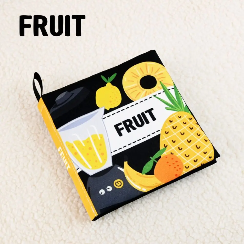 

Interactive Baby Cloth Book Interesting Not Be Torn Baby Words Book Early Learning 0-36Month Soft Infant Book Montessori