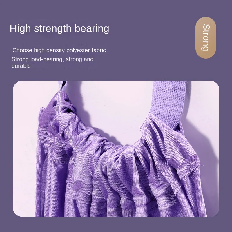 Szelki do jogi powietrznej do użytku domowego, pas do ćwiczeń dolnej części tali, lina do treningu odwróconego, pas do rozciągania jogi do zawieszenia na drzwiach, elastyczny pas.