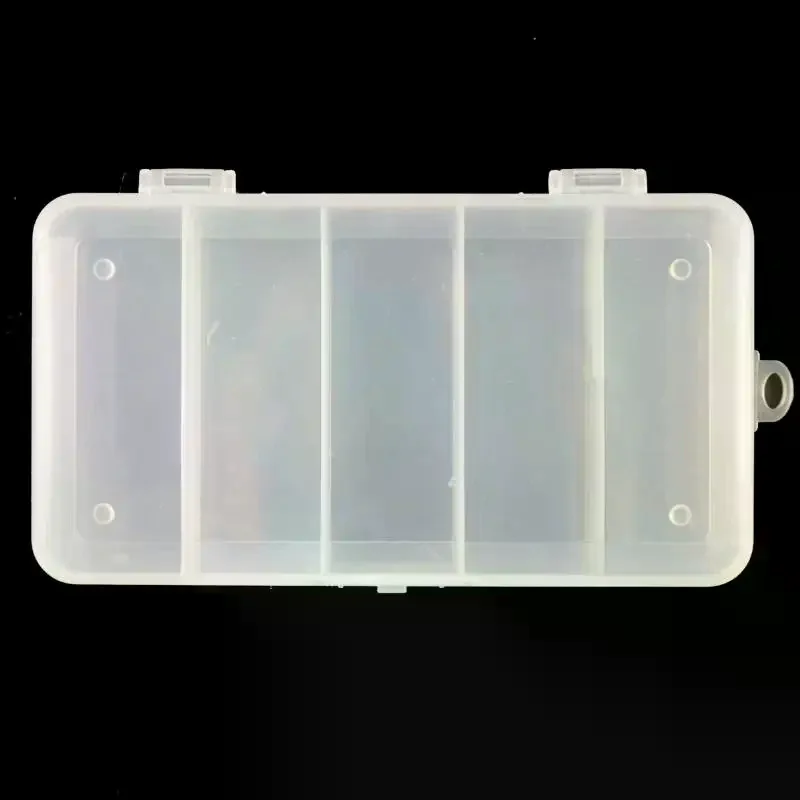 2 قطعة 5 شبكات البلاستيك Luya صندوق تروس الصيد المحمولة شفافة قابلة للتعليق علف الاسماك صندوق تخزين أداة الصيد أدوات صيد السمك