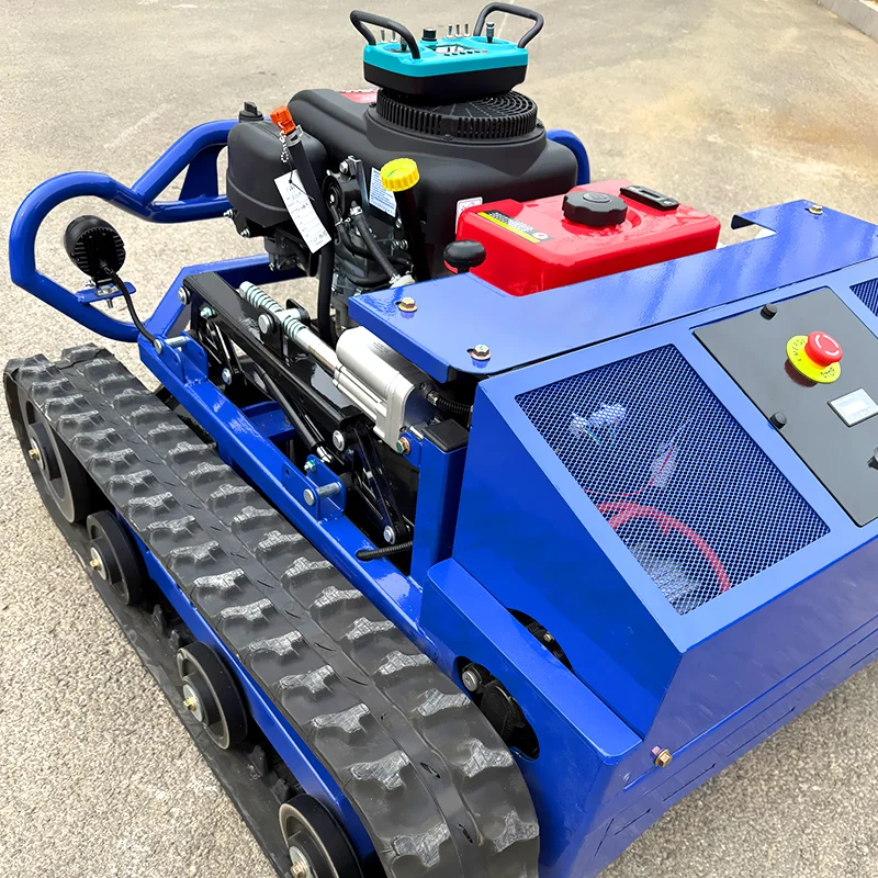 

Customized doublerow support wheel tracked self-propelled cordless remote control lawn mower factory direct have CE and EPA