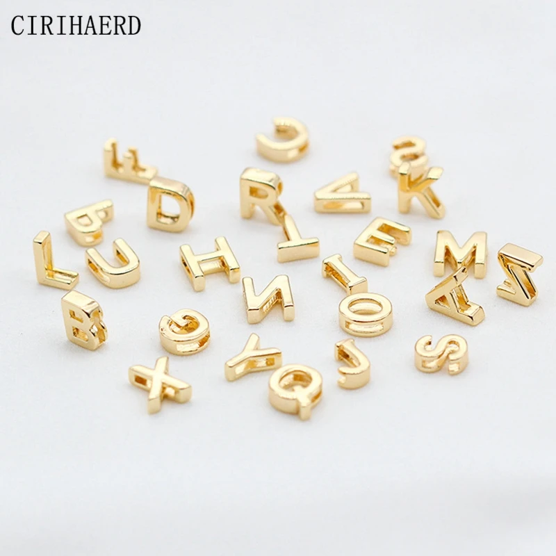 2022 Cutout 26 Letter Necklace Jewellery Making Supplies Pendant DIY Jewelry Spacer Accessories Auspicious Alphabet Components