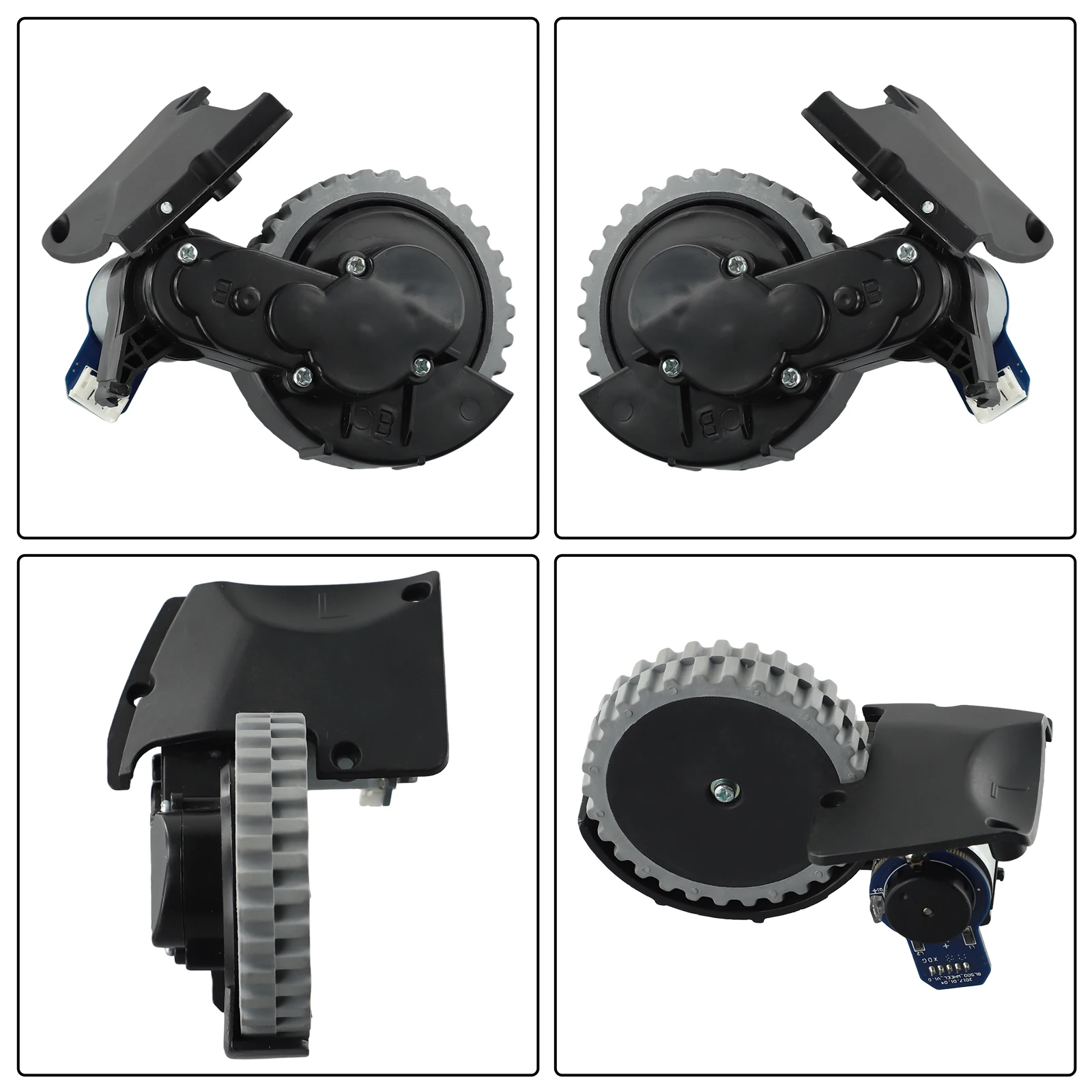 Left and Right Wheel Replacement Kit for Conga by For Cecotec 1490 1590 1390 1290 Robot Vacuum Cleaner for Reliable Navigation