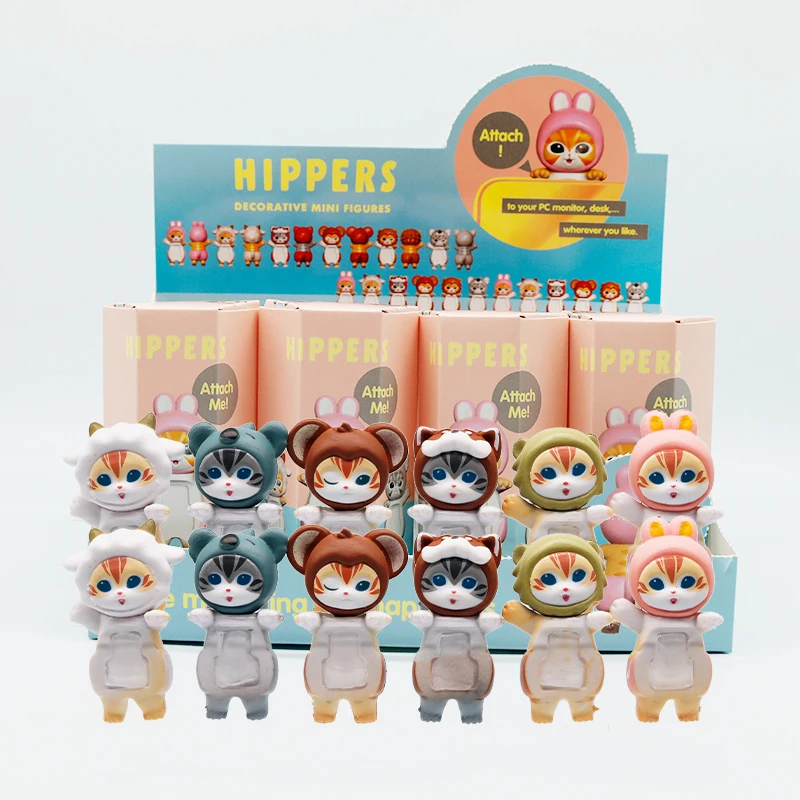 

New Product 12PCS Sonny Angel Blind Box Cat Series Anime Figures Room Ornaments Children's Christmas Gift High Quality Ornaments