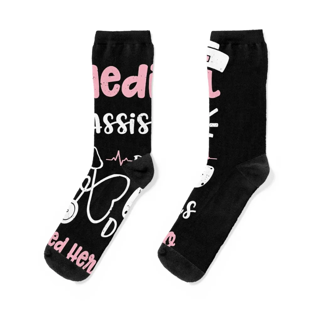 

Doktor Medical Assistant Because Doctors Need Hero... Nurse T-Shirt Socks custom heated cute Woman Socks Men's