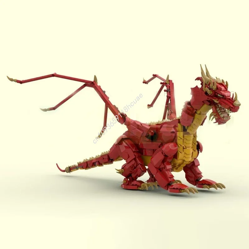 1753 pçs moc dragão preto ácido castado modelo blocos de construção arquitetura diy educação tijolo presentes natal crianças brinquedo aniversário