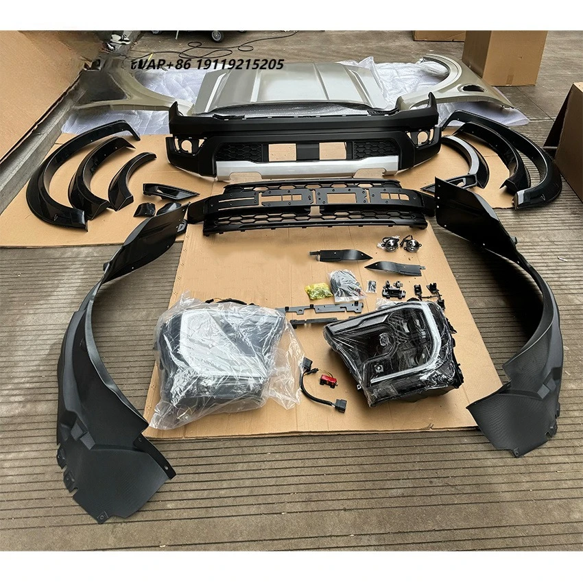 CZJF Complete Car Facelift Upgrade Body Kit for  Everest 2016-2021 Upgrade to Ranger Raptor 2022 Contain Fender Hood