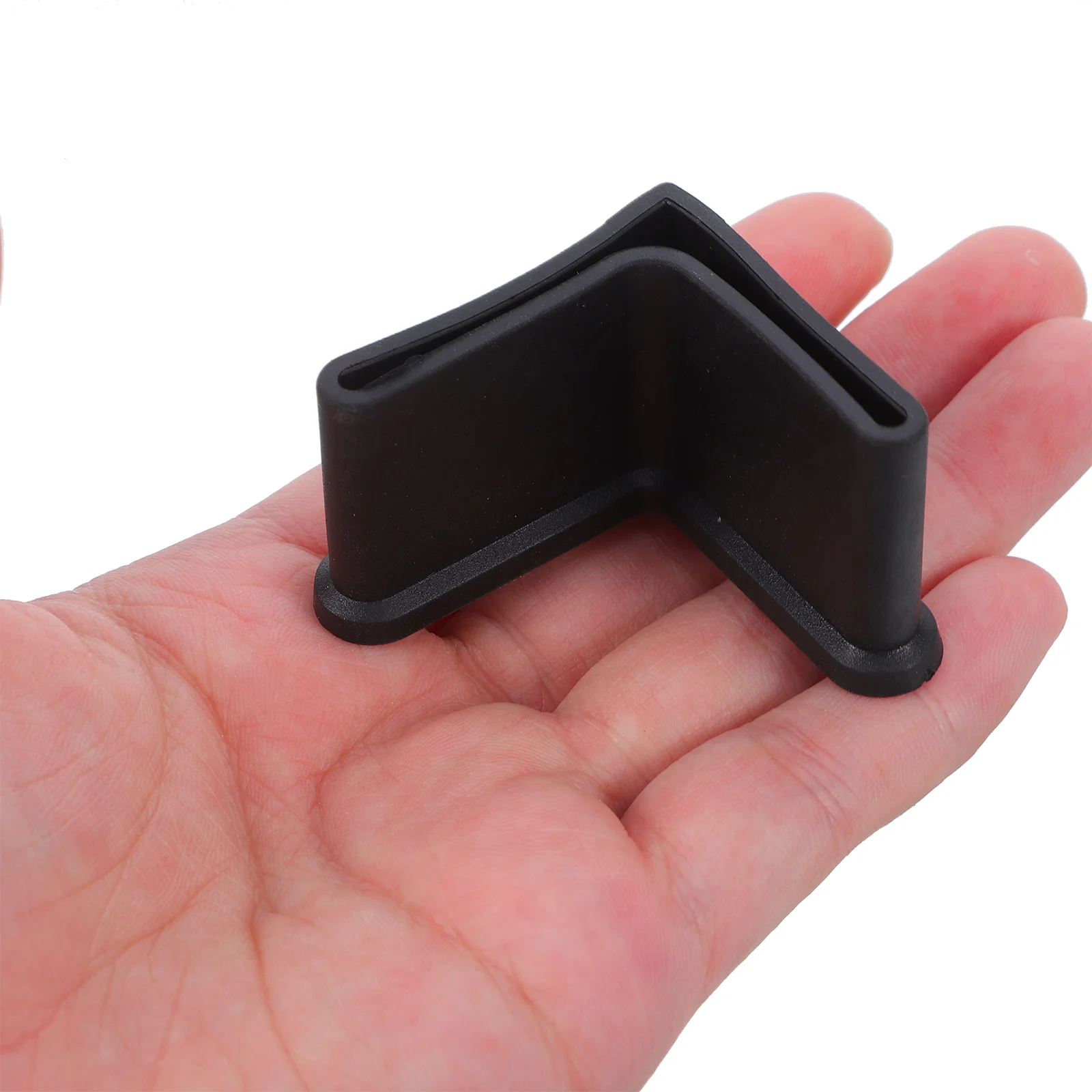 

20Pcs L-Shaped Black 35Mm Plastic Corner Iron Protectors Non-Slip Furniture Leg Caps Floor Protection for Chairs Beds Shelves