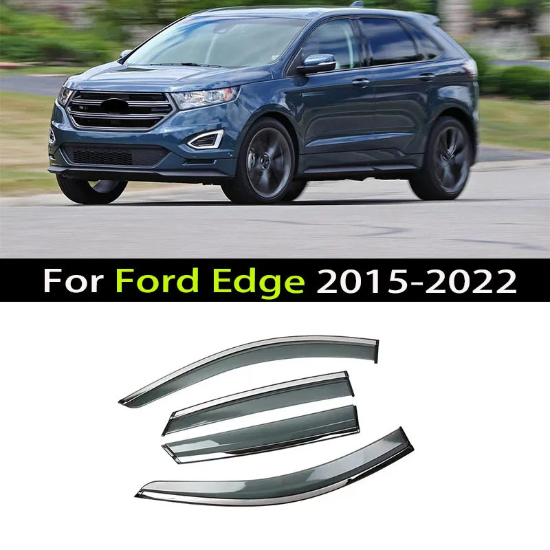 Car Window Visor For Ford Edge 2015 2016 2017 2018 2019 2020 2021 2022 Deflectors Window Rain Guard Weathershield Sun Rain Guard