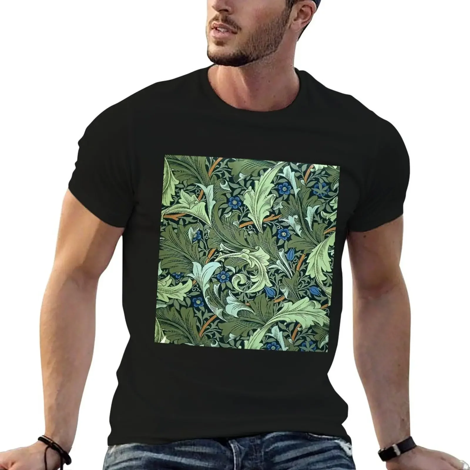 William Morris - fabric design T-Shirt summer clothes essential t shirt baggy shirts T-shirts for men cotton