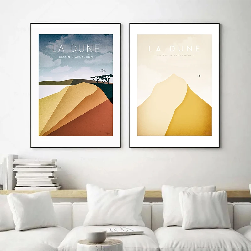 Original City View Bassin Arcachon Bouzigues Town Posters and Prints Canvas Printing Wall Art Picture for Living Room Home Decor