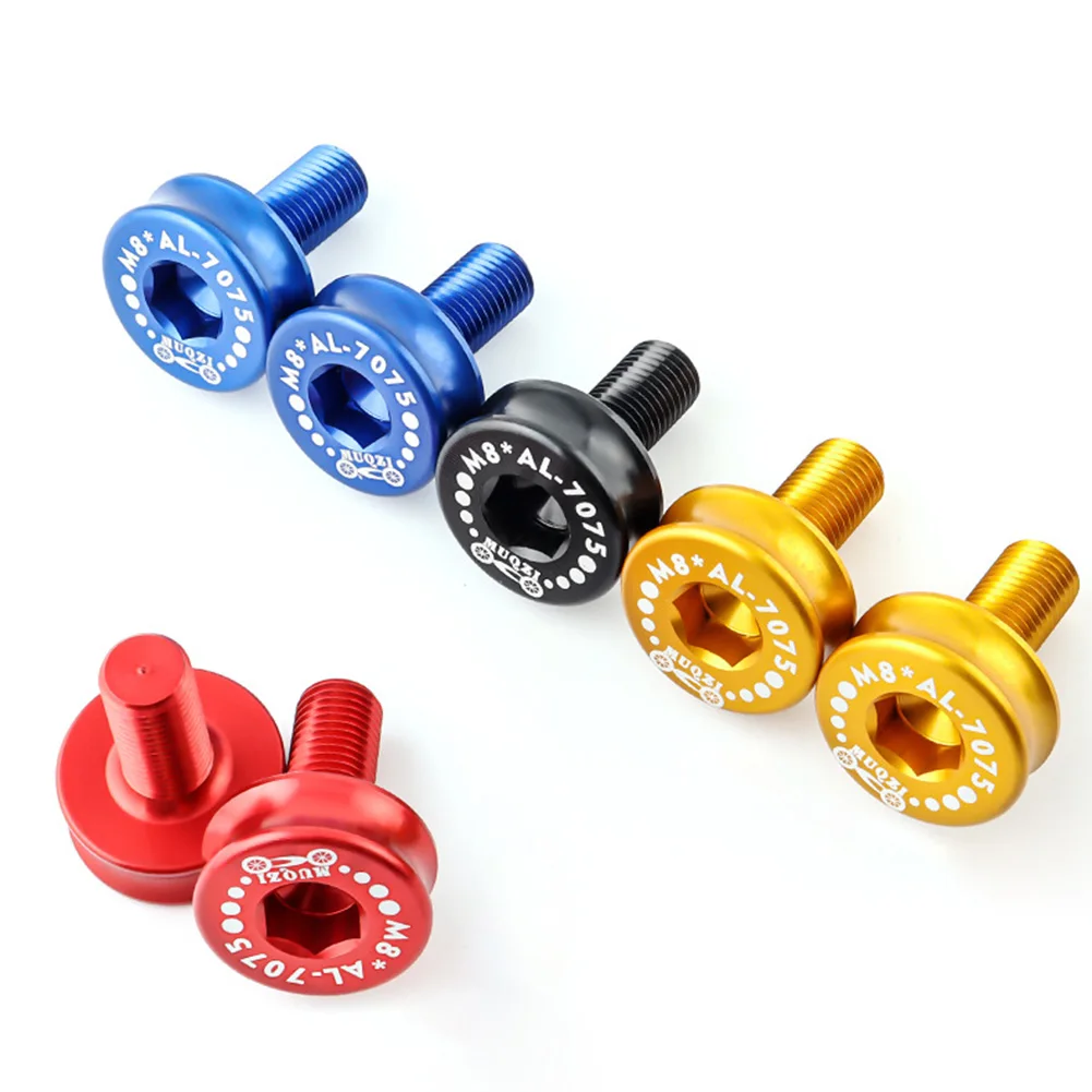 1PC Bicycle Square Hole Crank Center Shaft Screw Aluminum Alloy M8 Center Axis Screws Mountain Bike Road Bicycle Accessories