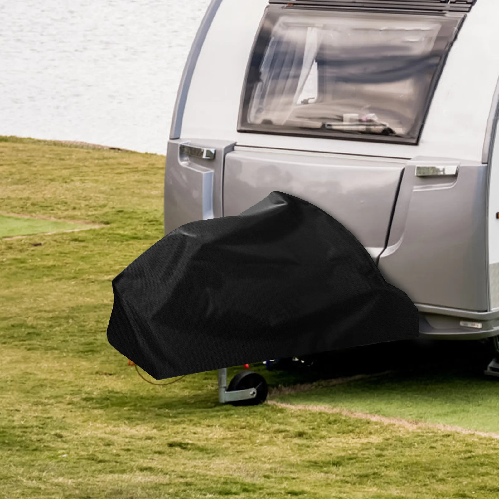 

Hitch Cover Heavy Duty Wear Resistant Trailer Tongue Protector Easy Install Buckle Closure for Rv Truck Utility Trailer Dust