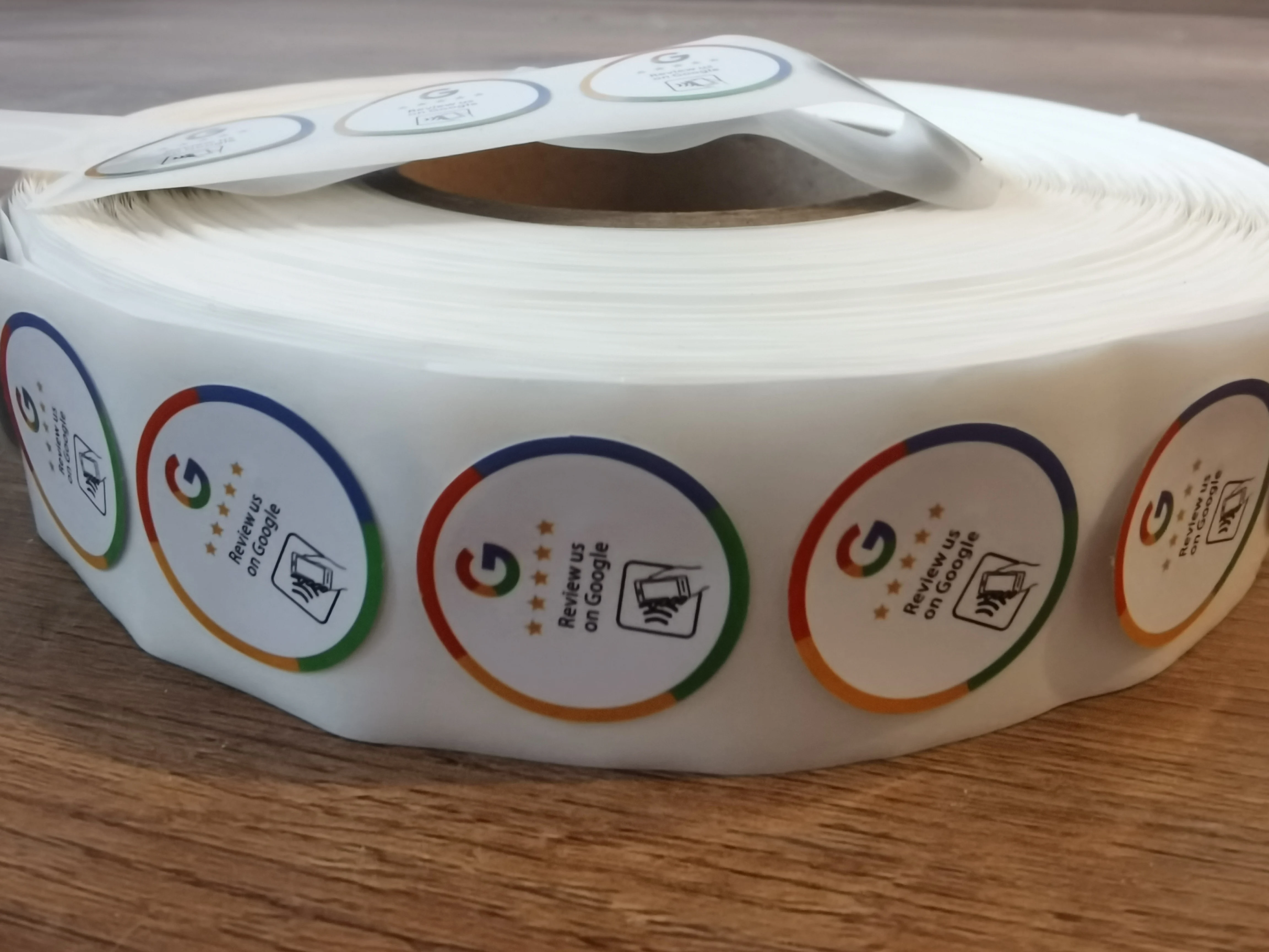 10/30/100Pcs Waterproof Google Review Stickers 504Bytes NFC215 Chip NFC Tap Review Sticker Boost Your Reviews Sticker NFC Tags