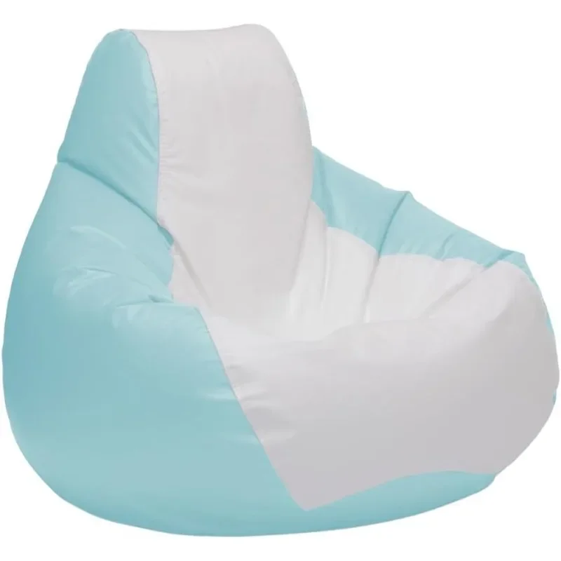 Ocean-Tamer Medium Teardrop Marine Bean Bag - White/Iceblue