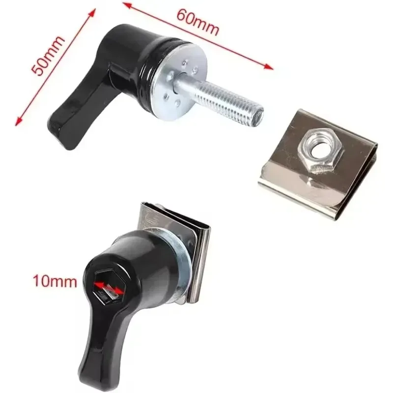 

Для CVO Touring Road Glide Breakout Deluxe мотоцикл универсальная седельная сумка рычаг стопорные болты и гайки Ki 4 шт. черный