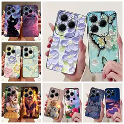 For Infinix Hot 40 Case Hot 40i X6528B Fashion Painted Cover Soft Silicone Phone Case For Infinix Hot 40 Pro Hot40 Hot40i Bumper