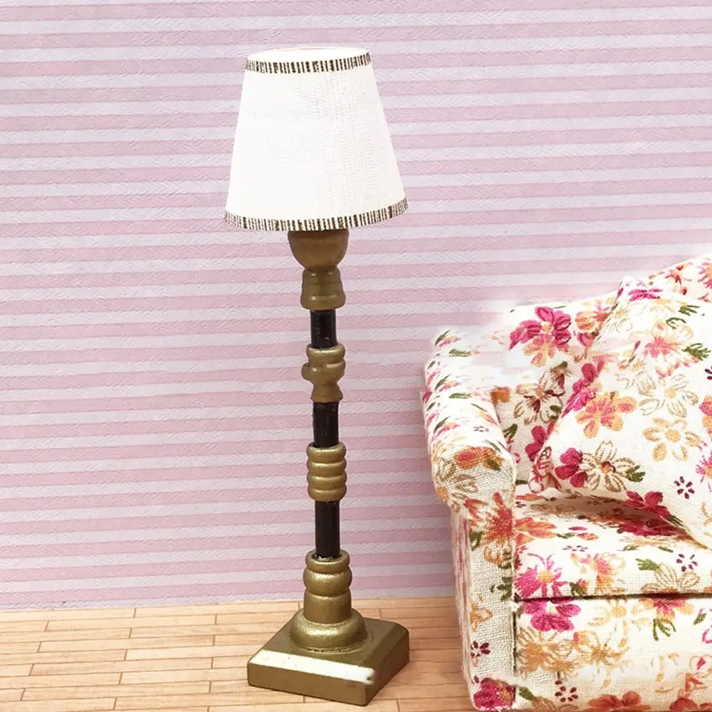 

Аксессуары, мебель для кукольного домика, игрушка 1:12, миниатюрный торшер для кукольного домика, ретро-лампа, хрустальный настенный светильник, модель лампы