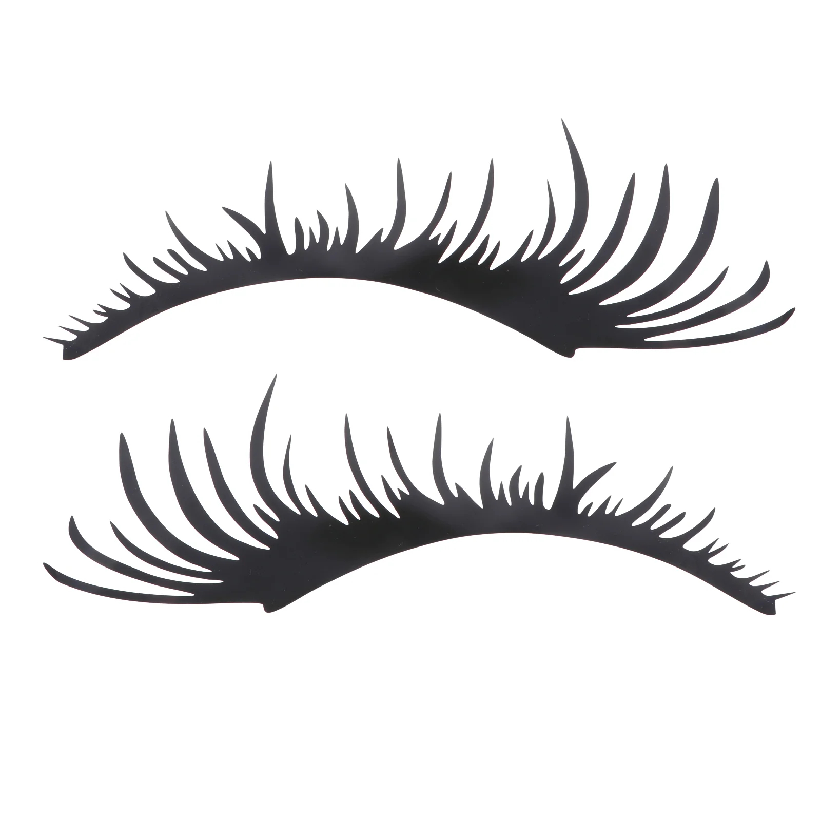 2 Pairs Mirror Decals False Lashes Car Door Blocked Scratches Sticker Decoration Decorative Stickers Body Eyebrow