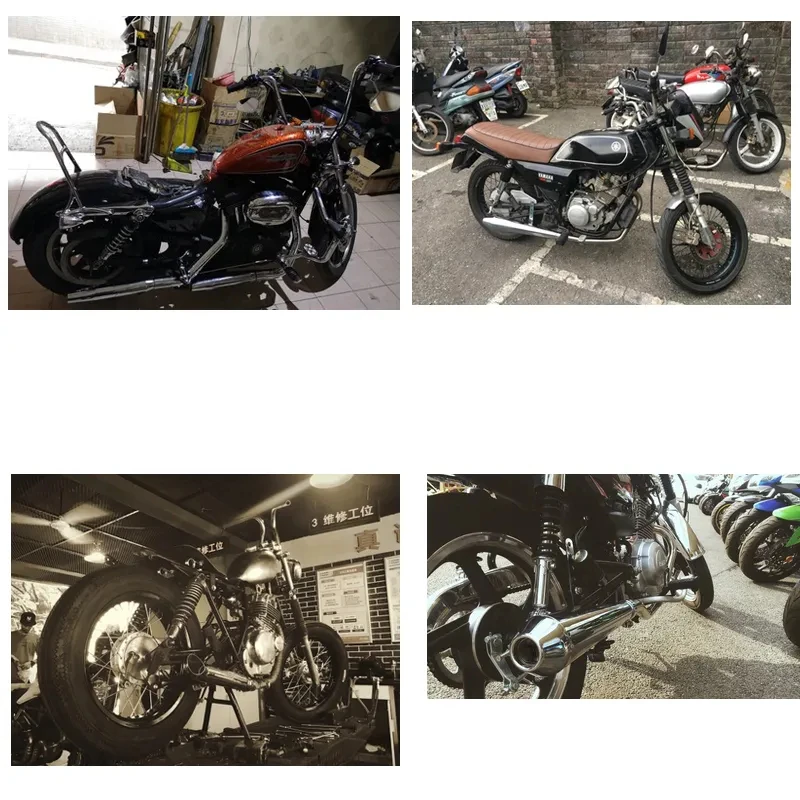 Motos Retro Vintage Classic Electroplating Escap Moto Motorcycle Exhaust Muffler Escapes Para for Cafe Racer Bobber CKopper Cust image 6