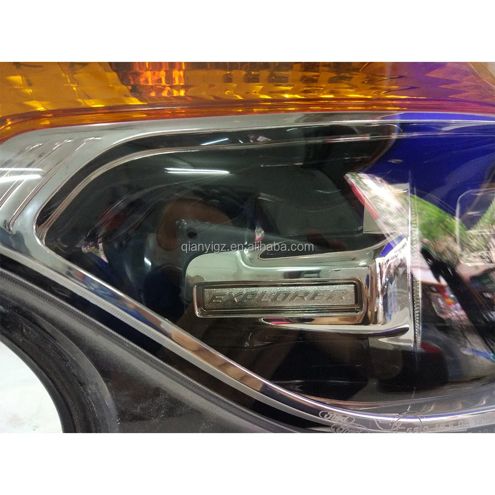 Compatible with 2014  Explorer Auto Parts Halogen Headlight Yellow Light Source for  Original High-definition Fisheye Lens