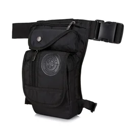 Nylon Men's Drop Leg Bag Motorcycle Waist Fanny Pack Multi-function Messenger Shoulder Bags Travel Hip Belt Thigh Bag