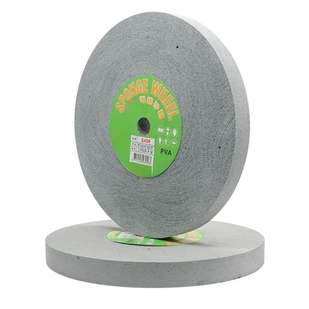 ล้อขัดกระจกจานเจียรยาง PVA สำหรับอุปกรณ์ประเภทจานเจียรฟองน้ำ200*19/250*25