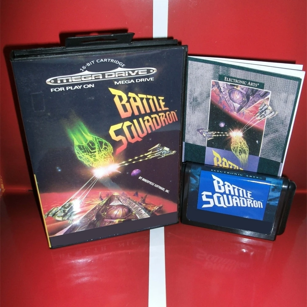 New Arrival Battle Squadron With EU Box And Manual Book 16Bit MD Game Card For Sega Mega Drive/ Genesis