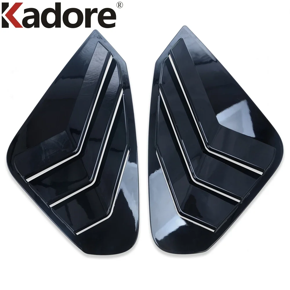 For Toyota RAV4 RAV 4 2019-2021 2022 2023 2024 Carbon Car Rear Window Side Vent Louver Shutter Cover Trim Exterior Accessories