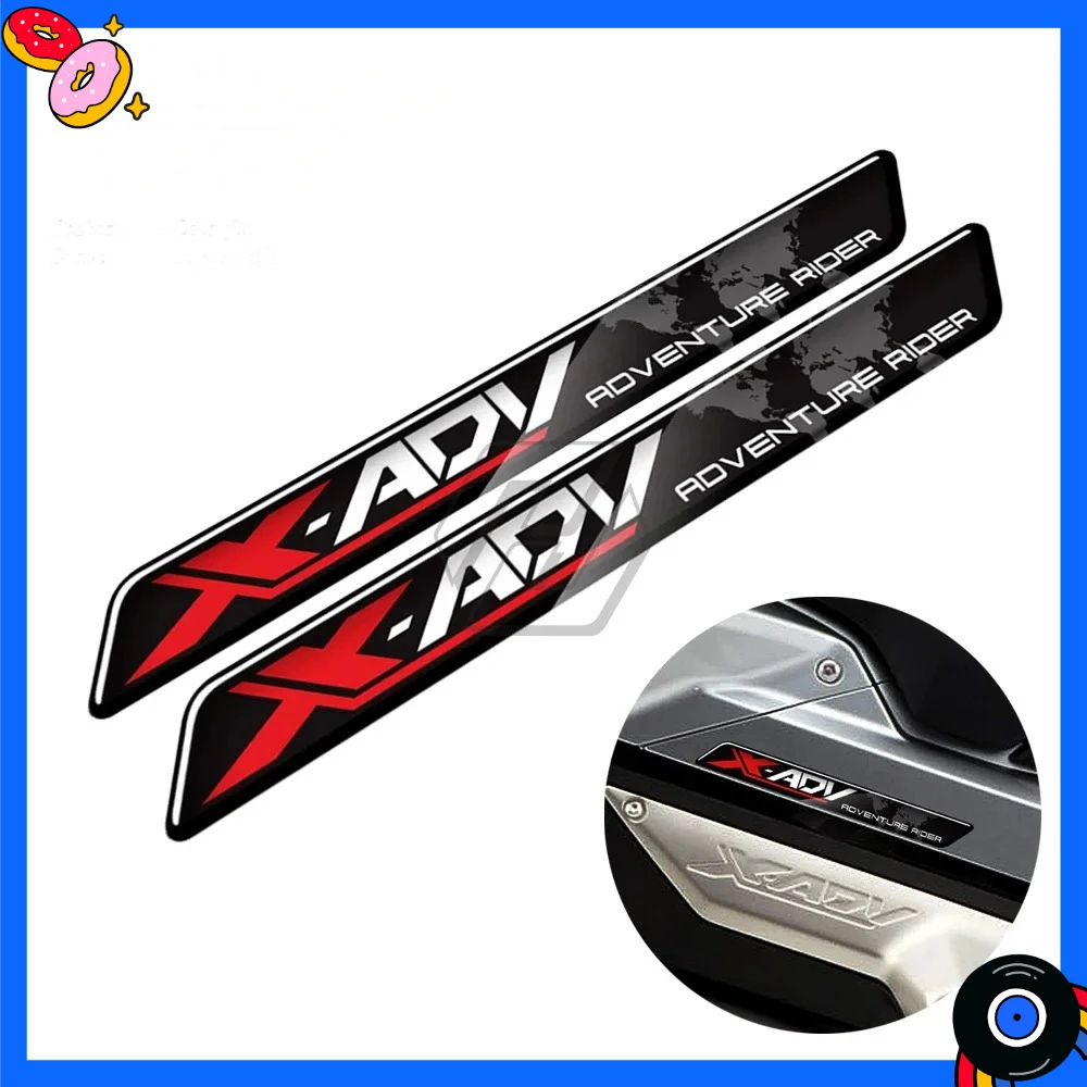 

For Honda X-ADV XADV 150 250 300 750 3D Embossed Motorcycle Adventure Rider Tank & Body Decal Sticker Set