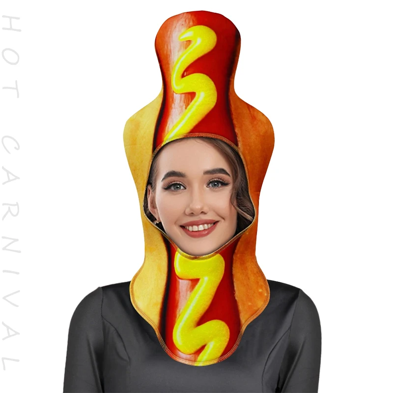 Funny Fancy Food Sponge Suit Hamburger Hot Dogs Pizza and so on Adult Kids Snack Fun Party Various Food Role-playing Costumes view 5