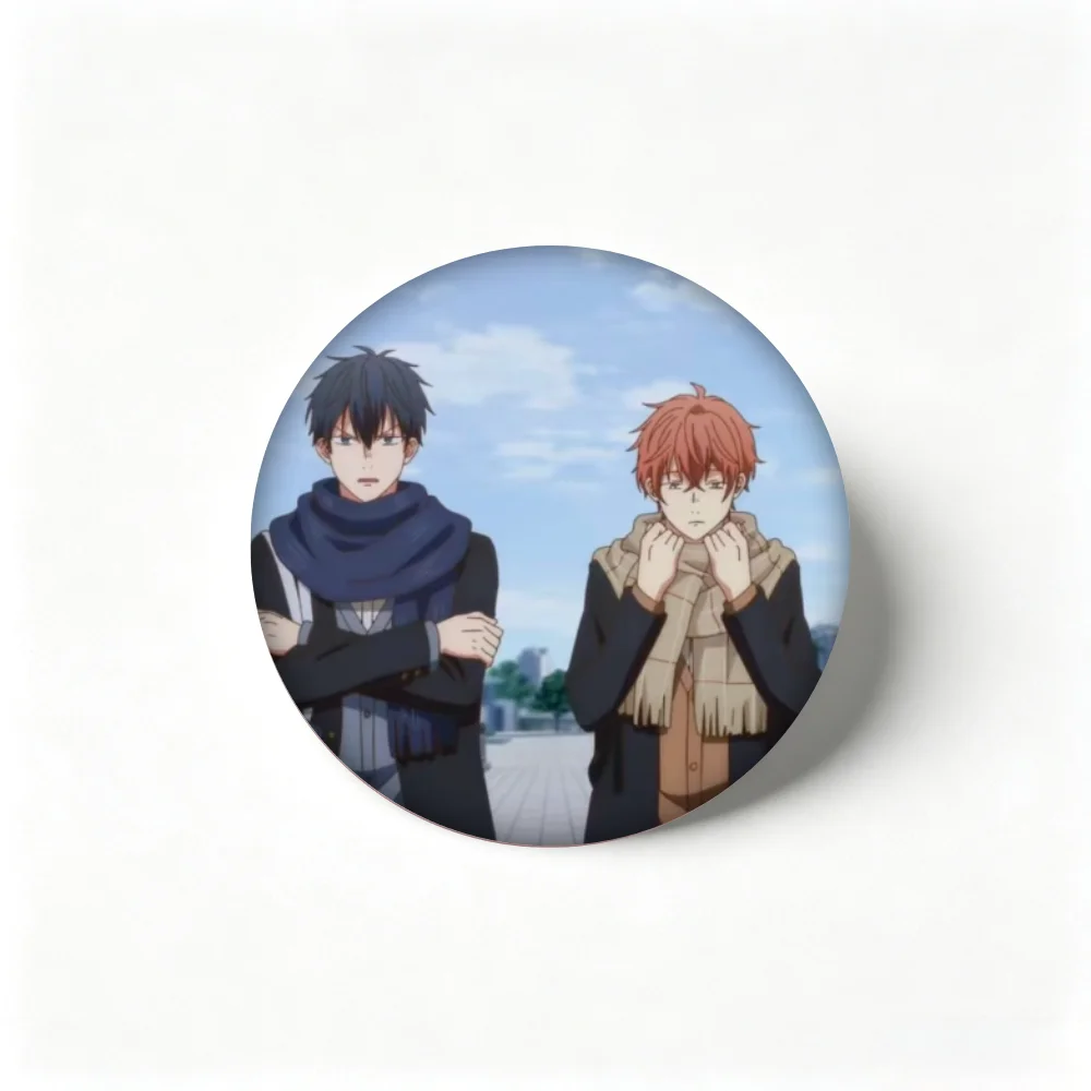 Anime Given Pins, Cartoon Characters Badge Mafuyu Satou Ritsuka Uenoyama Brooches for Backpack Accessory Gift